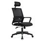 Contemporary Mesh Desk Chair with Nylon Legs Black Office Chair Textured Black 1 Piece Clearhalo 'furn' 'furn_office_chair' 'Furniture' 'Office Chairs' 'Office Furniture' 'office_chair' 5842447
