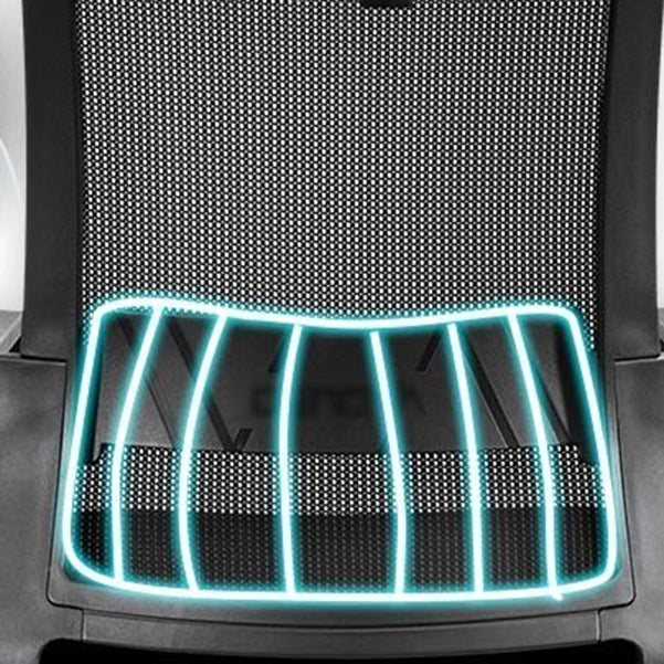 Contemporary Mesh Desk Chair with Nylon Legs Black Office Chair Clearhalo 'furn' 'furn_office_chair' 'Furniture' 'Office Chairs' 'Office Furniture' 'office_chair' 5842448