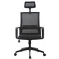 Contemporary Mesh Desk Chair with Nylon Legs Black Office Chair Clearhalo 'furn' 'furn_office_chair' 'Furniture' 'Office Chairs' 'Office Furniture' 'office_chair' 5842450