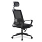 Contemporary Mesh Desk Chair with Nylon Legs Black Office Chair Clearhalo 'furn' 'furn_office_chair' 'Furniture' 'Office Chairs' 'Office Furniture' 'office_chair' 5842456