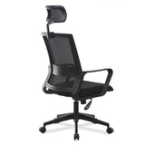 Contemporary Mesh Desk Chair with Nylon Legs Black Office Chair Clearhalo 'furn' 'furn_office_chair' 'Furniture' 'Office Chairs' 'Office Furniture' 'office_chair' 5842456