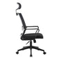Contemporary Mesh Desk Chair with Nylon Legs Black Office Chair Clearhalo 'furn' 'furn_office_chair' 'Furniture' 'Office Chairs' 'Office Furniture' 'office_chair' 5842457