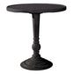 Nordic Corner Table Wood Pedestal Side Table for Living Room 23.6"L x 23.6"W x 24.8"H Black 1 Clearhalo 'Coffee & Accent Tables' 'End & Side Tables' 'end_side_tables' 'furn' 'furn_end_side_tables' 'Furniture' 'Living Room Furniture' 5842869