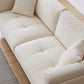 White Tuxedo Arm Sofa Contemporary Sofa with Bolster Pillows for Living Room Clearhalo 'furn' 'furn_sofas' 'Furniture' 'Living Room Furniture' 'Sofa' 'sofas' 5842971