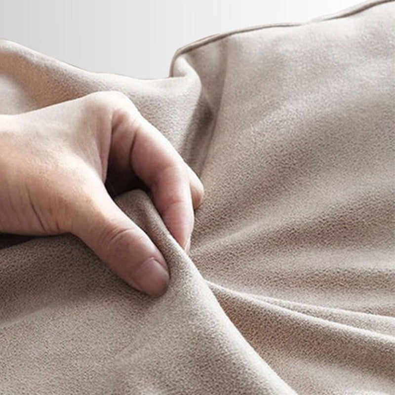 Canapé contemporain sans bras en velours blanc avec dos touflé pour le salon