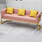Modern Tuxedo Arm Sofa 29.53" H Faux Leather Seating with Pillows