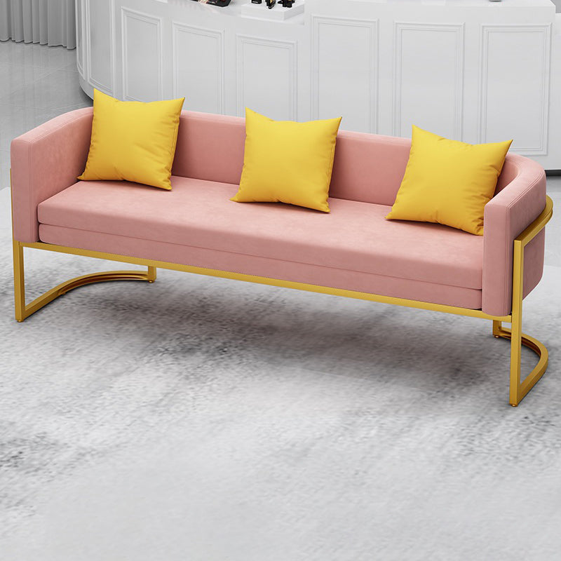 Modern Tuxedo Arm Sofa 29.53" H Faux Leather Seating with Pillows