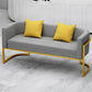 Modern Tuxedo Arm Sofa 29.53" H Faux Leather Seating with Pillows