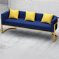 Modern Tuxedo Arm Sofa 29.53" H Faux Leather Seating with Pillows