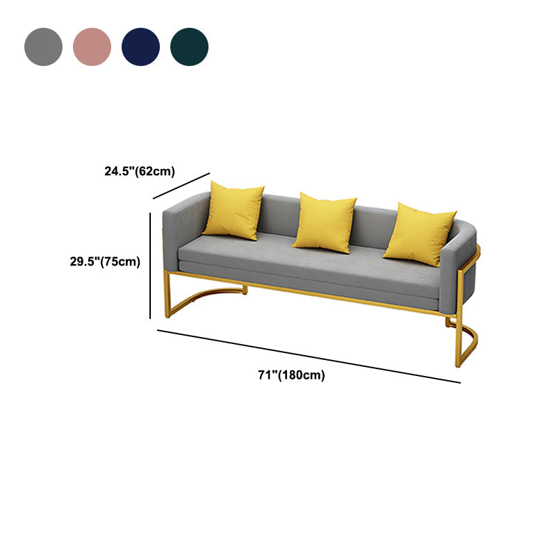 Modern Tuxedo Arm Sofa 29.53" H Faux Leather Seating with Pillows