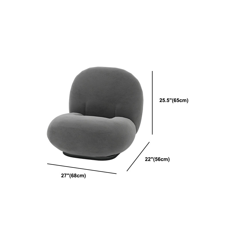 Canapé de bras de smoking en velours gris canapé contemporain pour le salon