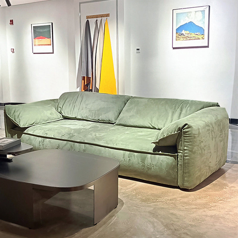 Pillow Top Arm Sofa Modern Simple Faux Leather Sofa - 45.28"d Clearhalo 'furn' 'furn_sofas' 'Furniture' 'Living Room Furniture' 'Sofa' 'sofas' 5843069