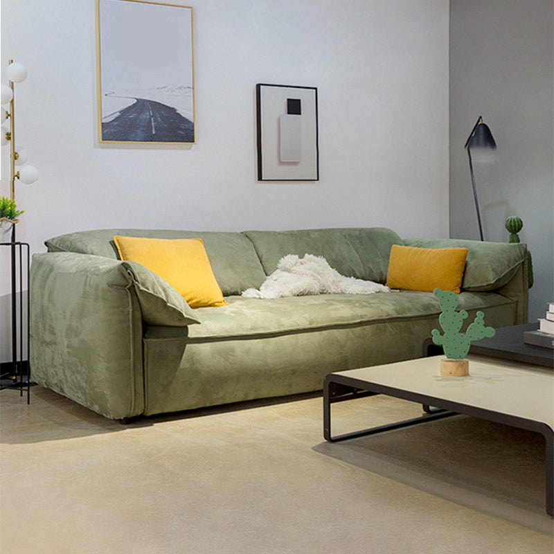 Pillow Top Arm Sofa Modern Simple Faux Leather Sofa - 45.28"d Clearhalo 'furn' 'furn_sofas' 'Furniture' 'Living Room Furniture' 'Sofa' 'sofas' 5843078