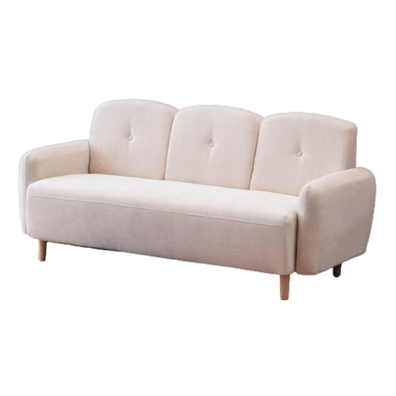 29.92" High Velvet Sofa Recessed Arm Sofa with 3-seater for Apartment Clearhalo 'furn' 'furn_sofas' 'Furniture' 'Living Room Furniture' 'Sofa' 'sofas' 5843088