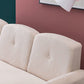 29.92" High Velvet Sofa Recessed Arm Sofa with 3-seater for Apartment Clearhalo 'furn' 'furn_sofas' 'Furniture' 'Living Room Furniture' 'Sofa' 'sofas' 5843090