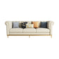 Divano armato arrotolato a 3 posti Chesterfield trapuntato 82,68 "W.