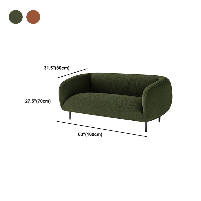 Wool Tuxedo Arm Sofa 31.49" Wide Modern Sofa for Living Room Clearhalo 'furn' 'furn_sofas' 'Furniture' 'Living Room Furniture' 'Sofa' 'sofas' 5843191