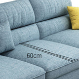 Stationaire 4-zitplaat sectionele bank, kussen bovenarm 138 "Sectionele bank