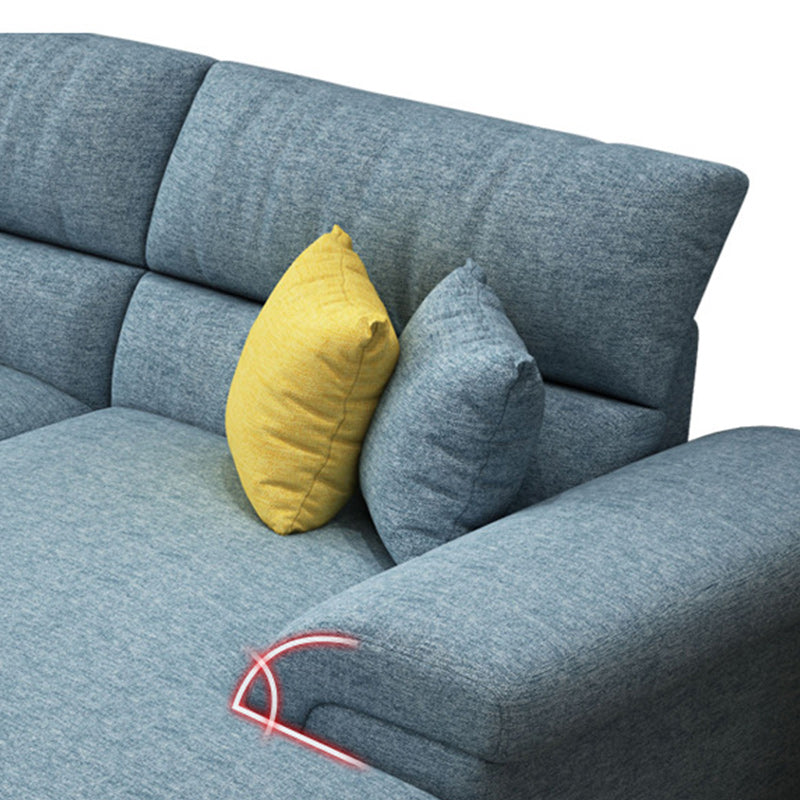 Divano sezionale a 4 posti stazionario, braccio superiore cuscino 138 "divano sezionale