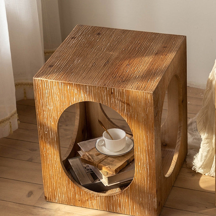 Scandinavian Square Coffee Table Wooden Cocktail Table for Living Room Clearhalo 'Coffee & Accent Tables' 'Coffee Tables' 'coffee_tables' 'furn' 'furn_coffee_tables' 'Furniture' 'Living Room Furniture' 5843450