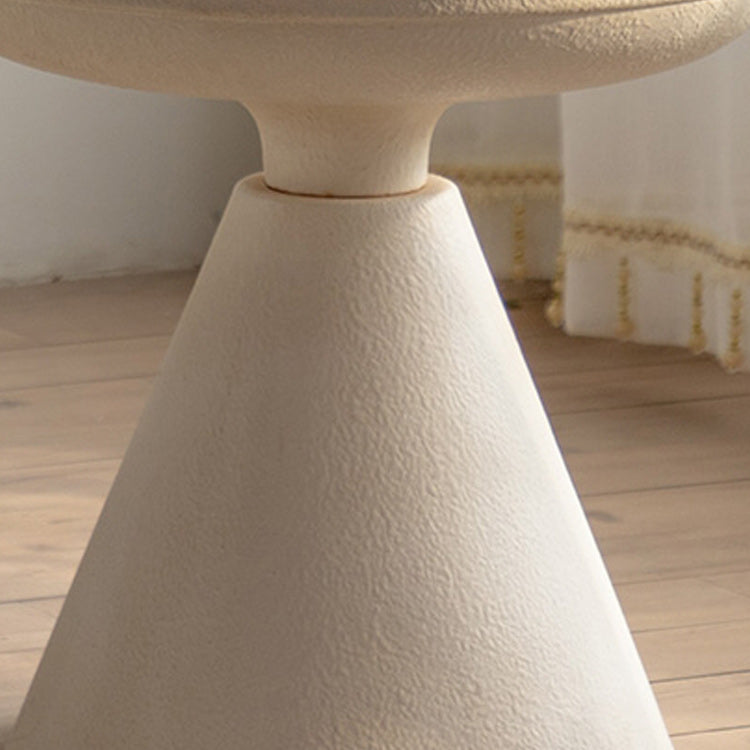 Scandinavian 4 Legs Cocktail Table Round Wooden Coffee Table for Living Room