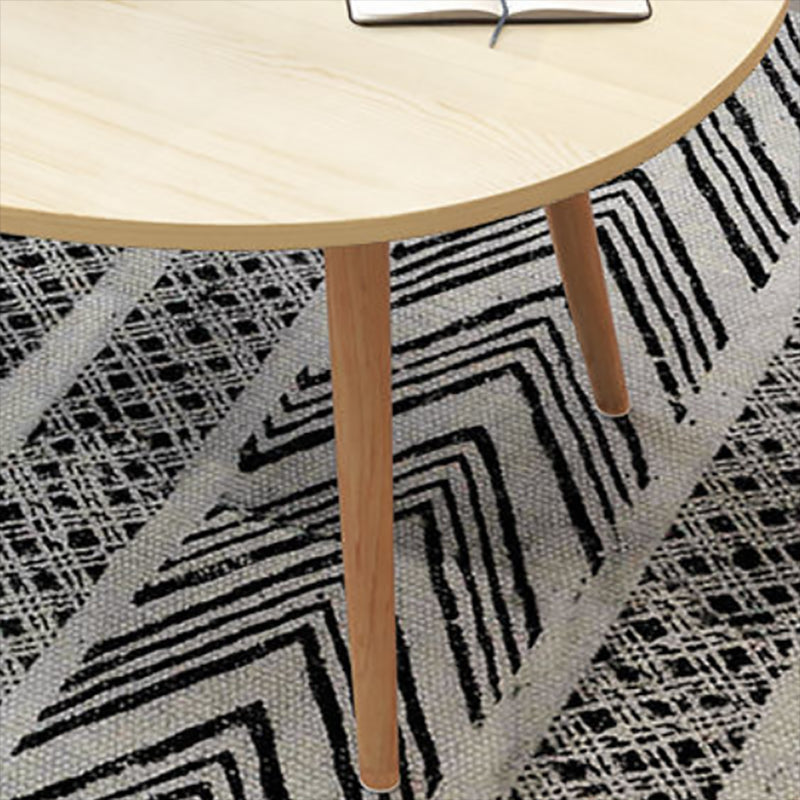 Contemporary Style Coffee Table Wooden 4 Legs Coffee Cocktail Table
