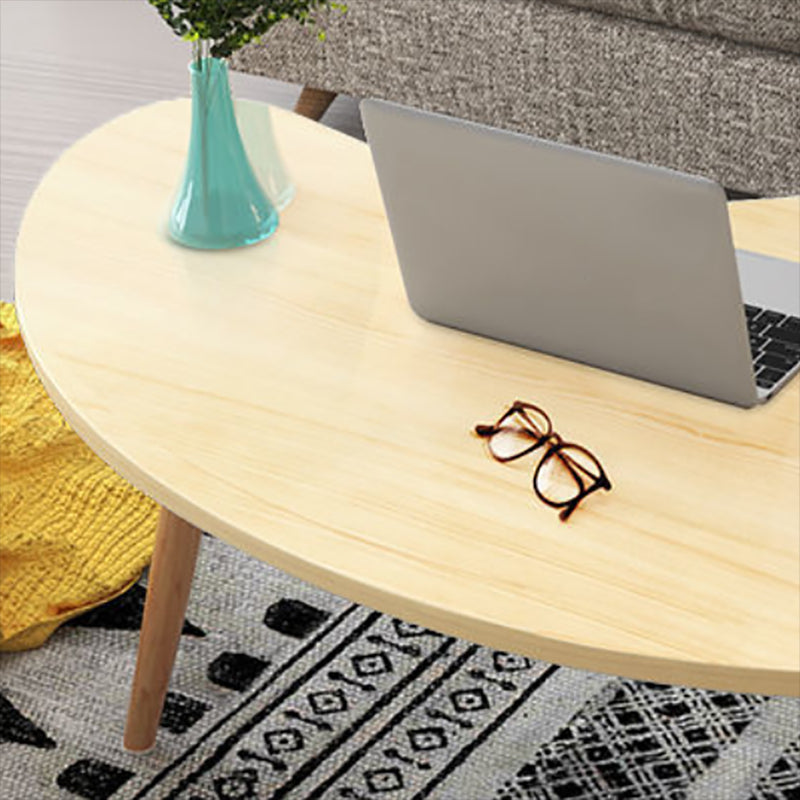 Contemporary Style Coffee Table Wooden 4 Legs Coffee Cocktail Table