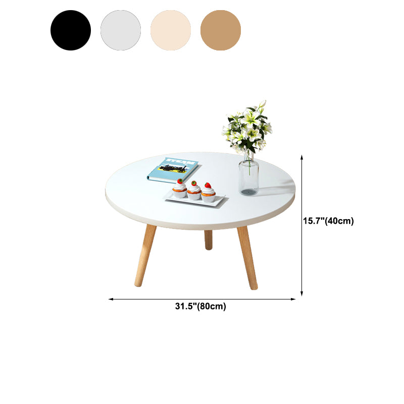 Contemporary Style Coffee Table Wooden 4 Legs Coffee Cocktail Table