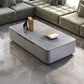 Glam Sled Coffee Table Slate Rectangular Coffee Table Set for Bedroom and Living Room Grey Gray Clearhalo 'Coffee & Accent Tables' 'Coffee Tables' 'coffee_tables' 'furn' 'furn_coffee_tables' 'Furniture' 'Living Room Furniture' 5843559