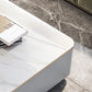 Glam Sled Coffee Table Slate Rectangular Coffee Table Set for Bedroom and Living Room Clearhalo 'Coffee & Accent Tables' 'Coffee Tables' 'coffee_tables' 'furn' 'furn_coffee_tables' 'Furniture' 'Living Room Furniture' 5843568