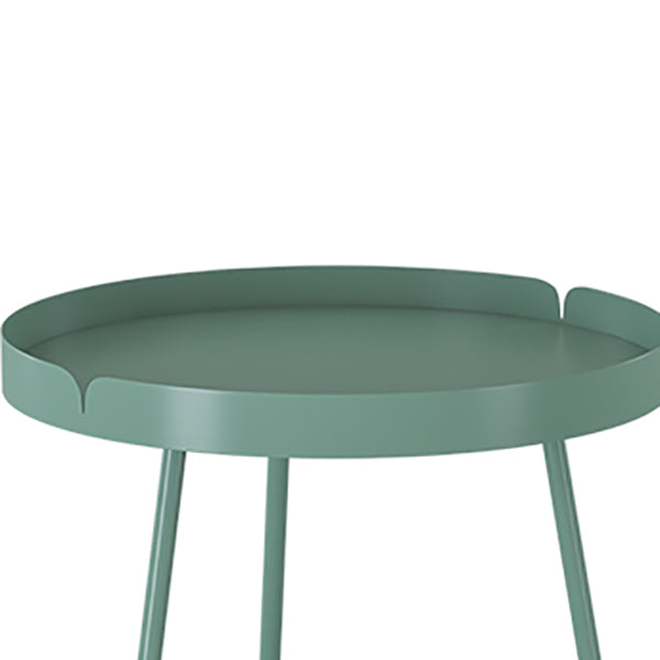 Tavolino superiore a 3 gambe mentale del vassoio rotondo da 21,6 "tavolo da gambe mentali con scaffale