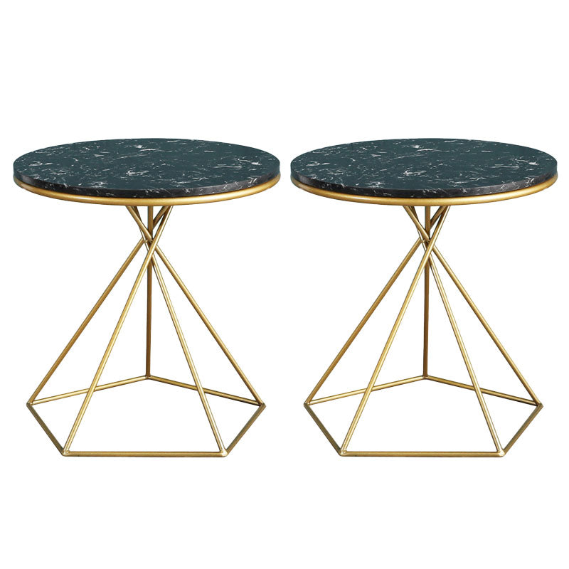 20.47 "Table lateral de estilo contemporáneo de estilo contemporáneo Mesa acento de acento de sofá redondo