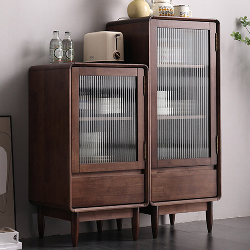 33.46"/42.52" Tall 1- Door Wooden Cabinet , 1- Drawer Rectangle Accent Cabinet