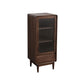 33.46"/42.52" Tall 1- Door Wooden Cabinet , 1- Drawer Rectangle Accent Cabinet