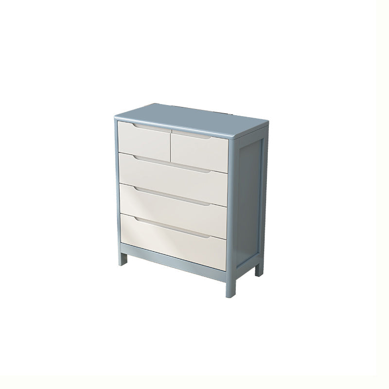 29.5"/37" Tall Solid Wood Chest, Rectangle Accent Chest with Drawers 31"L x 16"W x 37"H Gray-White Clearhalo 'Cabinets & Chests' 'cabinets_chests' 'furn' 'furn_cabinets_chests' 'Furniture' 'Living Room Furniture' 5844074