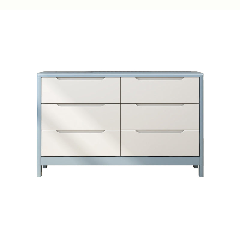 29.5"/37" Tall Solid Wood Chest, Rectangle Accent Chest with Drawers 47"L x 16"W x 30"H Gray-White Clearhalo 'Cabinets & Chests' 'cabinets_chests' 'furn' 'furn_cabinets_chests' 'Furniture' 'Living Room Furniture' 5844094