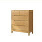 29.5"/37" Tall Solid Wood Chest, Rectangle Accent Chest with Drawers 31"L x 16"W x 37"H Natural Clearhalo 'Cabinets & Chests' 'cabinets_chests' 'furn' 'furn_cabinets_chests' 'Furniture' 'Living Room Furniture' 5844096