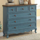 6 - Drawer Wooden Chest, Contemporary Rectangle Accent Chest