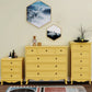6 - Drawer Wooden Chest, Contemporary Rectangle Accent Chest