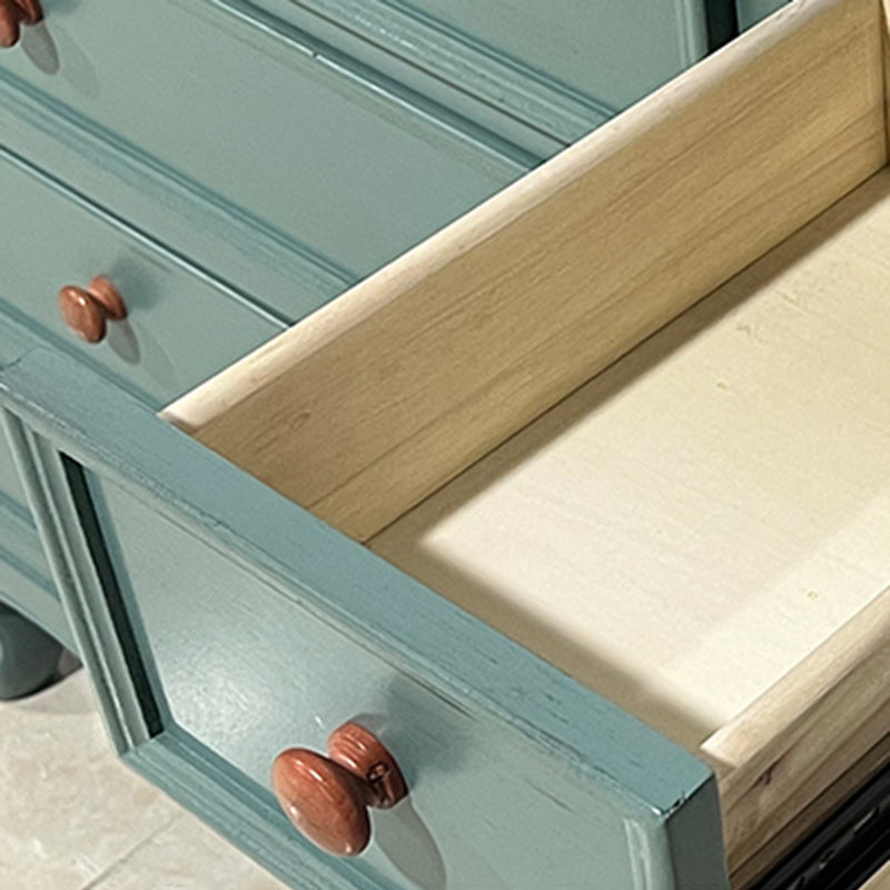 6 - Drawer Wooden Chest, Contemporary Rectangle Accent Chest