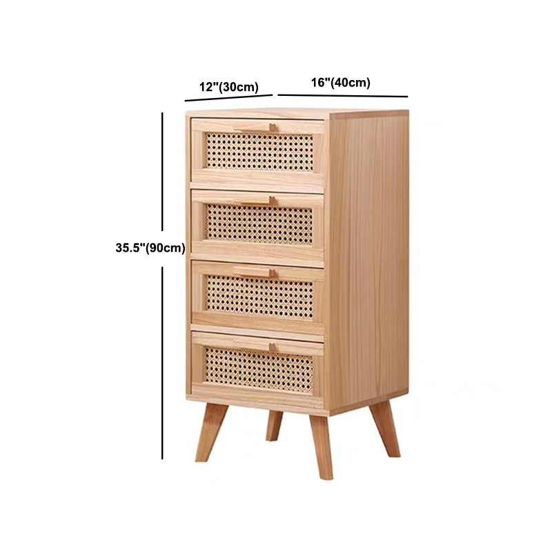 Contemporary Wooden Chest, Rectangle Accent Chest with Drawers