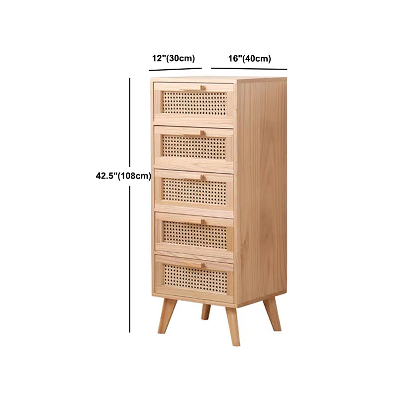Contemporary Wooden Chest, Rectangle Accent Chest with Drawers
