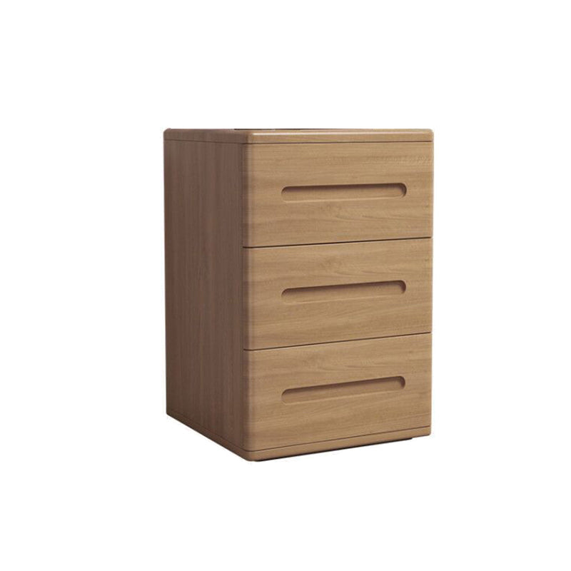 Contemporáneo 22.83 '"Cofre de madera alto, rectángulo 3- Cajón de acento Cofre