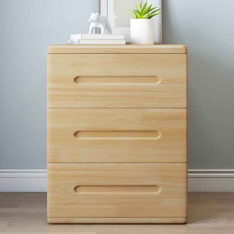 Contemporáneo 22.83 '"Cofre de madera alto, rectángulo 3- Cajón de acento Cofre