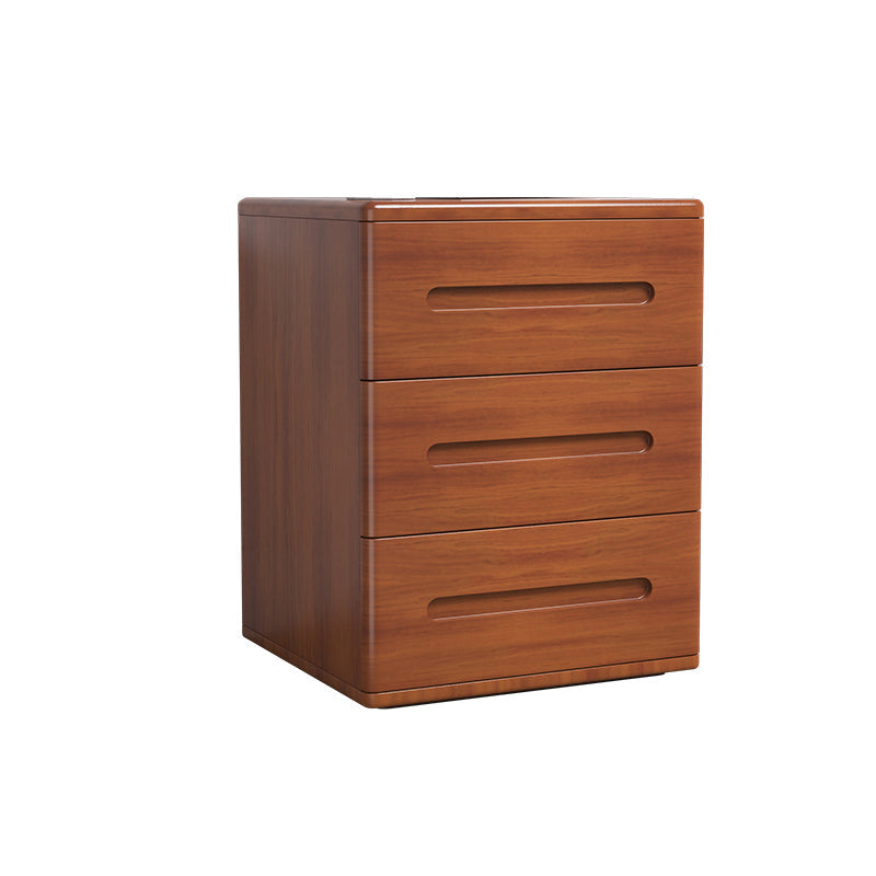 Contemporáneo 22.83 '"Cofre de madera alto, rectángulo 3- Cajón de acento Cofre