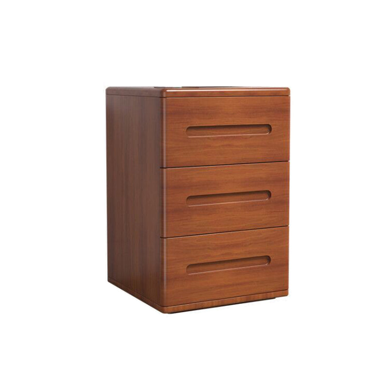 Contemporáneo 22.83 '"Cofre de madera alto, rectángulo 3- Cajón de acento Cofre