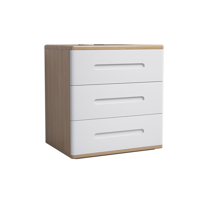 Contemporáneo 22.83 '"Cofre de madera alto, rectángulo 3- Cajón de acento Cofre