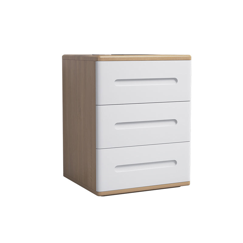 Contemporáneo 22.83 '"Cofre de madera alto, rectángulo 3- Cajón de acento Cofre