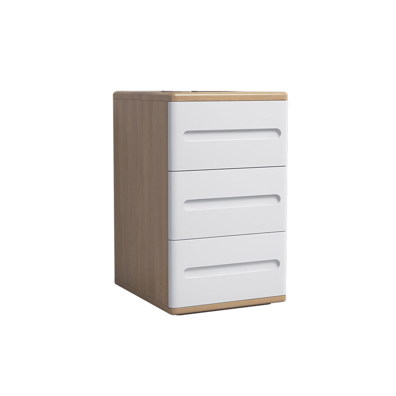 Contemporáneo 22.83 '"Cofre de madera alto, rectángulo 3- Cajón de acento Cofre