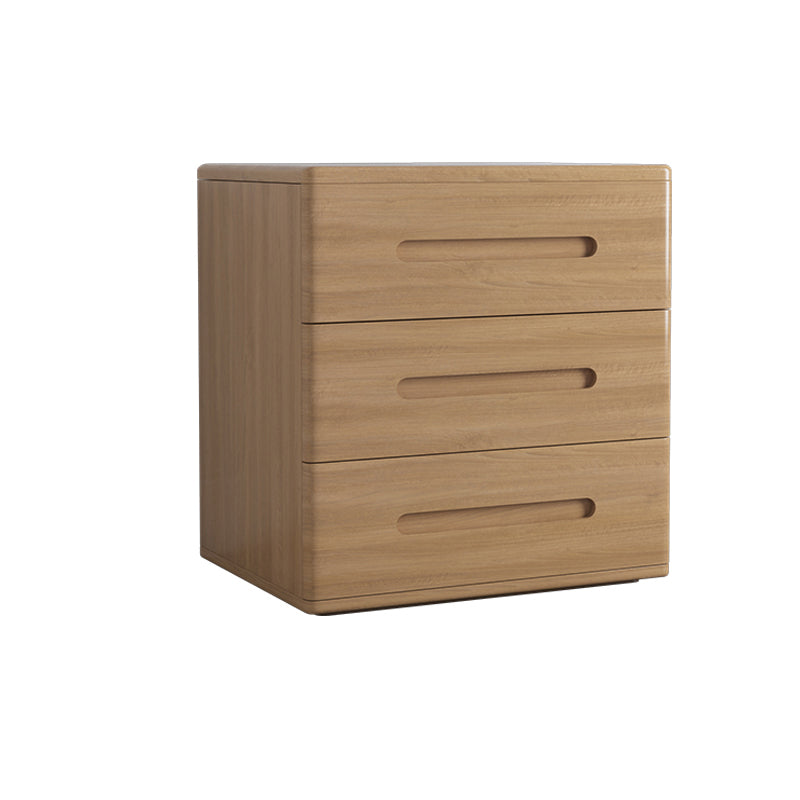 Contemporáneo 22.83 '"Cofre de madera alto, rectángulo 3- Cajón de acento Cofre